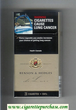 Benson and Hedges de Luxe Ultra Lights cigarettes